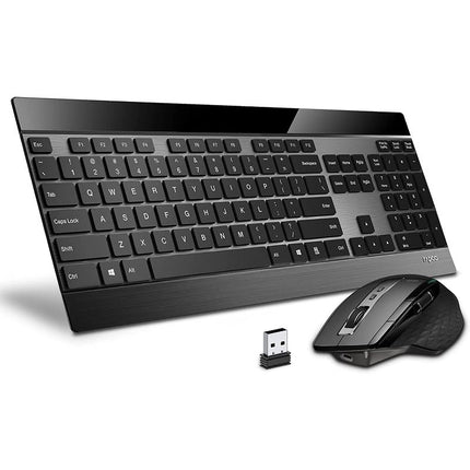 RAPOO 9900M COMBO (KB+MSE) (MT750S+E9260S) MULTIMODE ULTRA-SLIM BLACK AR