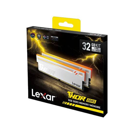 Lexar Thor 2nd Gen 32GB (16x2) DDR5 6000 CL38 RGB White