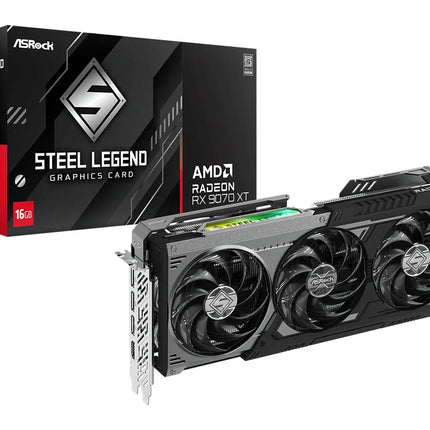 Asrock AMD Radeon RX 9070 XT Steel Legend 16GB