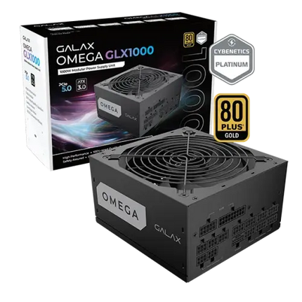 GALAX OMEGA GLX1000 GOLD Full Modular / 1000W / ATX 3.0 / Cybenetics Platinum PSU