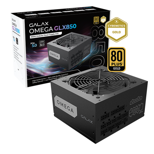 GALAX OMEGA GLX850 GOLD Fully Modular / 850W / ATX 3.0 / Cybenetics Gold PSU