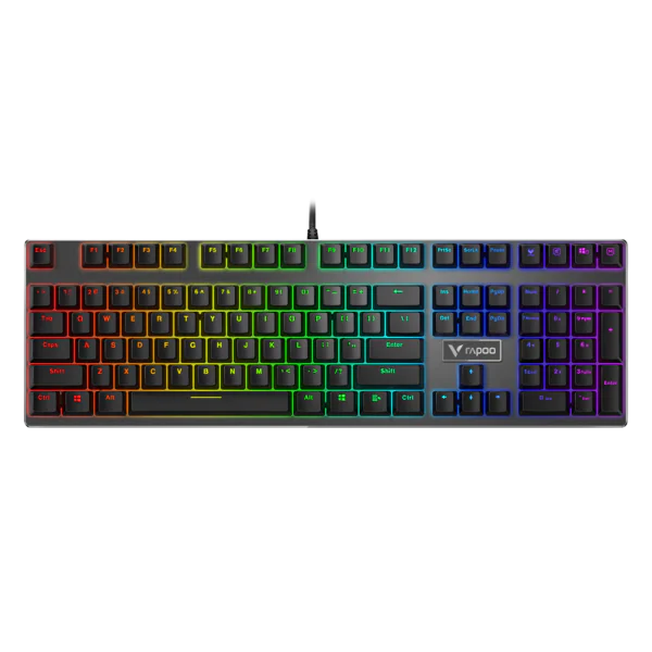 Rapoo V700 RGB Metal Mechanical Gaming Keyboard - Black