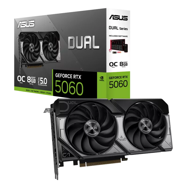 ASUS Dual GeForce RTX 5060 OC 8GB