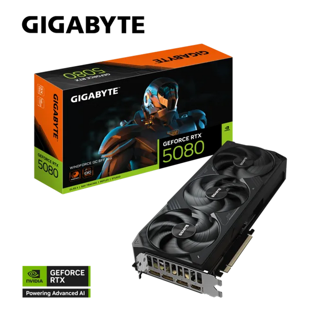 GIGABYTE RTX 5080 Windforce OC 16GB