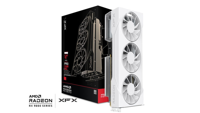 XFX SWIFT AMD RADEON RX 9070GRE WHITE TRIPLE FAN GAMING EDITION