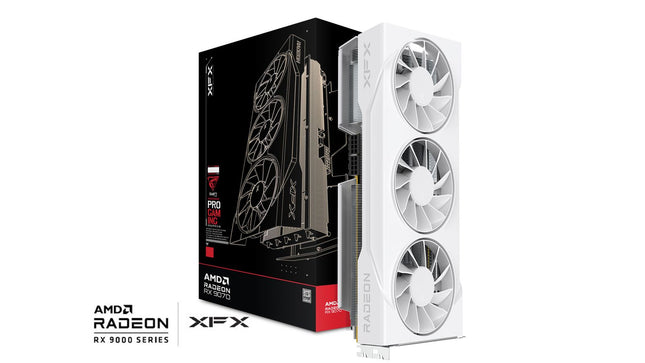 XFX SWIFT AMD RADEON RX 9070GRE WHITE TRIPLE FAN GAMING EDITION