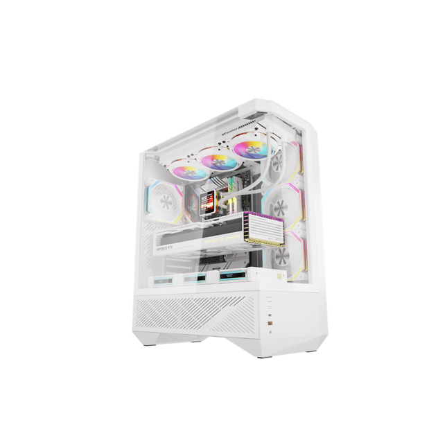 DARKFLASH DY460 WHITE 4 FANS