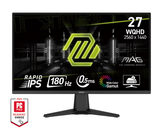 MSI MAG 275QF 2K 27" 180HZ Rapid IPS 0.5MS Gaming Monitor
