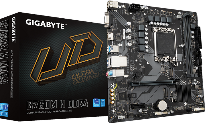 GIGABYTE B760M H DDR4 LGA 1700 Motherboard