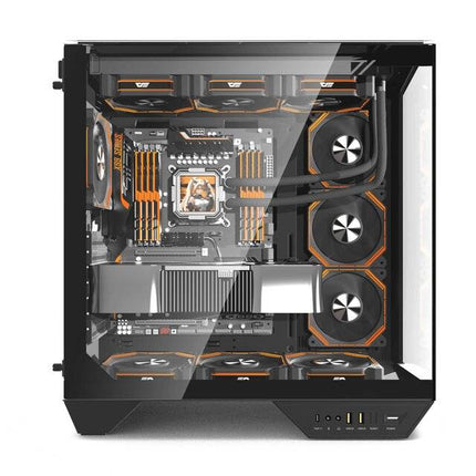DarkFlash DY470 Case with 7 Fans (Black)