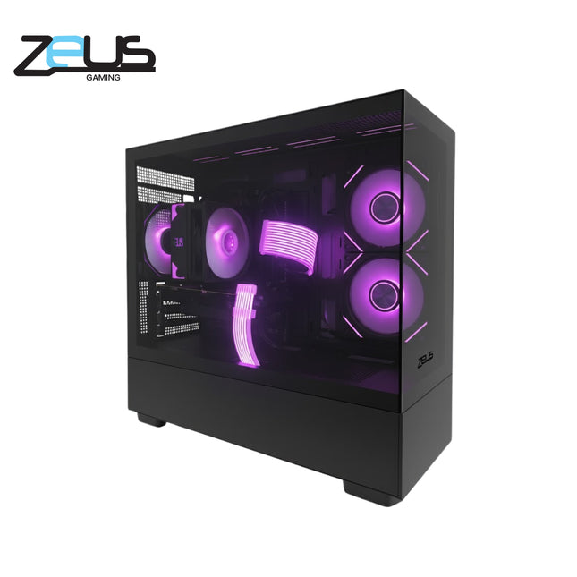 Zeus Z6 PRO mATX PC CASE 3 FAN ARGB (BLACK)