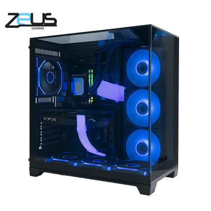 Zeus Z9 PRO GLASS PC CASE 4 FAN ARGB (BLACK)