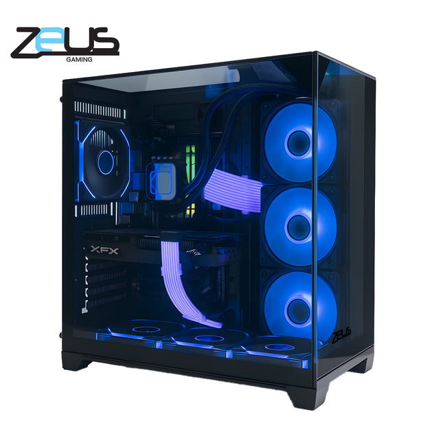 Zeus Z9 PRO GLASS PC CASE 4 FAN ARGB (BLACK)