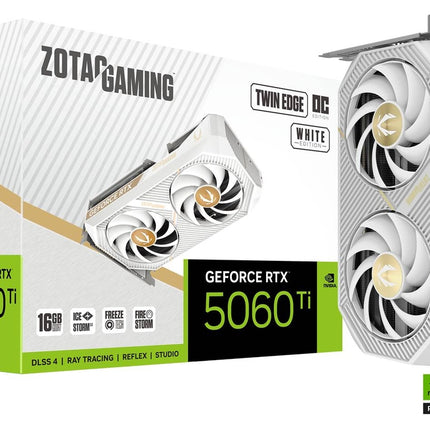 ZOTAC GAMING GeForce RTX 5060 Ti 16GB Twin Edge OC - White Edition