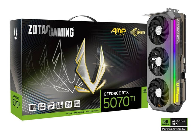 ZOTAC GAMING GeForce RTX 5070 Ti AMP Extreme INFINITY 16GB