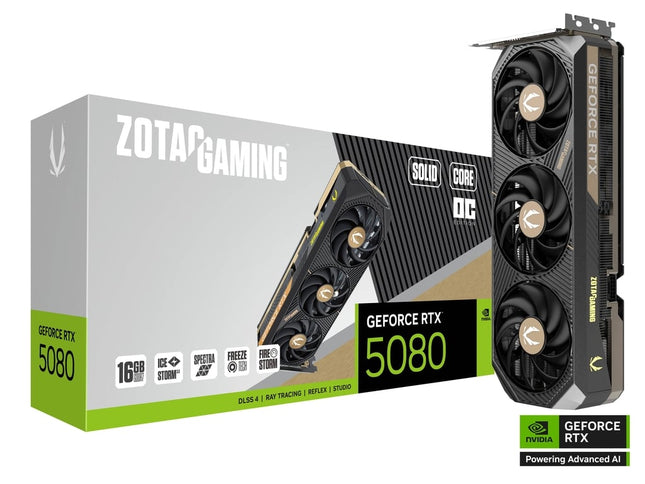 ZOTAC GAMING GeForce RTX 5080 SOLID CORE OC 16GB