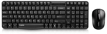 RAPOO X1800s COMBO (KB+MSE) WIRELESS ARABIC BLACK