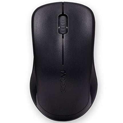 Rapoo X1960 Wireless Optical Mouse & Keyboard Spill Resistance Multimedia Hotkeys 1000DPI Black
