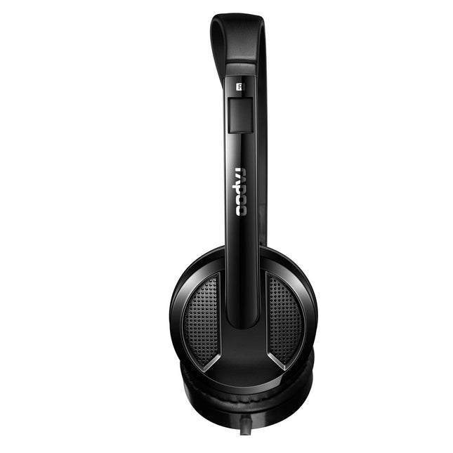 RAPOO H100 Wired Stereo Headset Pulse Black with Splitter (17475)