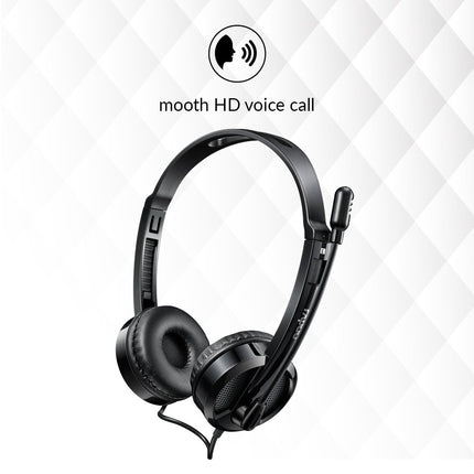 RAPOO H100 Wired Stereo Headset Pulse Black with Splitter (17475)