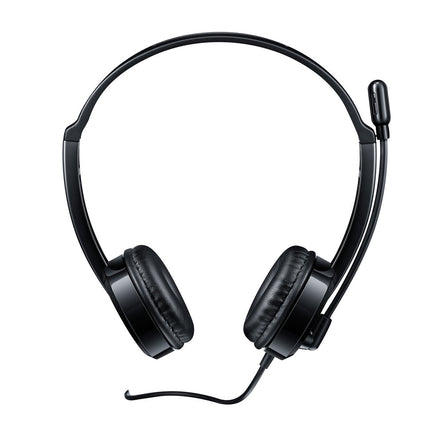 RAPOO H100 Wired Stereo Headset Pulse Black with Splitter (17475)