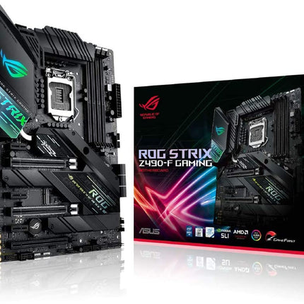ASUS ROG STRIX Z490-F GAMING LGA 1200 (Intel 10th Gen) Intel Z490 SATA 6Gb/s ATX DDR4 4800, Dual M.2, AURA SYNC
