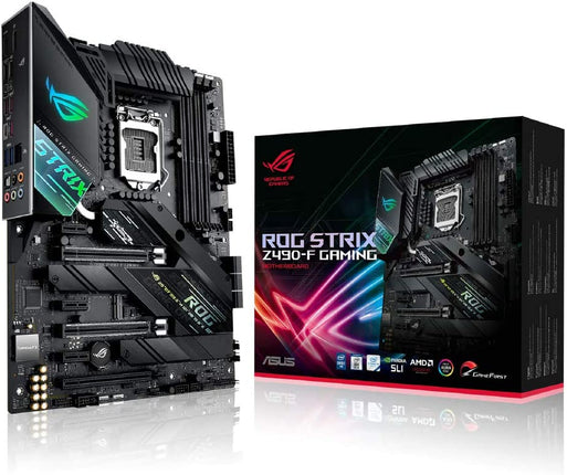 ASUS ROG STRIX Z490-F GAMING LGA 1200 (Intel 10th Gen) Intel Z490 SATA 6Gb/s ATX DDR4 4800, Dual M.2, AURA SYNC