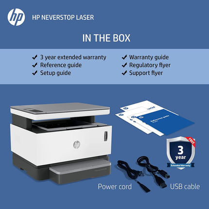 HP Neverstop 1200w Print, Copy, Scan, WiFi Laser Printer
