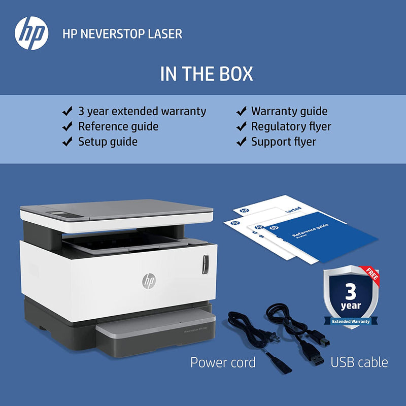 HP Neverstop 1200w Print, Copy, Scan, WiFi Laser Printer
