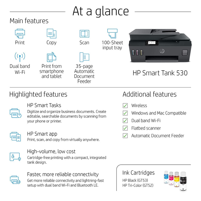HP Smart Tank 530 Wireless All-in-One