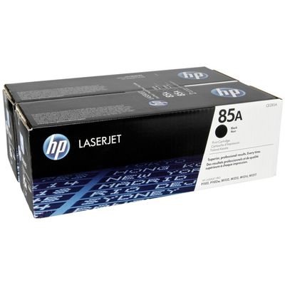 HP 85A 2-pack Black Original LaserJet Toner Cartridges