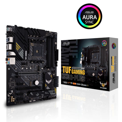 ASUS TUF Gaming B550-PLUS AMD AM4 Zen 3 Ryzen 5000 & 3rd Gen Ryzen ATX Gaming Motherboard (PCIe 4.0, 2.5Gb LAN, HDMI 2.1, BIOS Flashback, USB 3.2 Gen 2, Addressable Gen 2 RGB Header and Aura Sync)