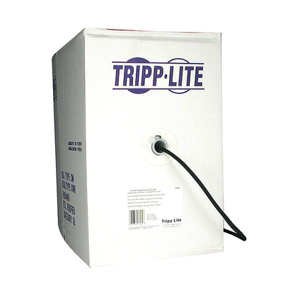 Tripp Lite RG6 U Quad-Shield CMR-Rated Coaxial Cable, Black, 1000ft (A224-01K-BK)