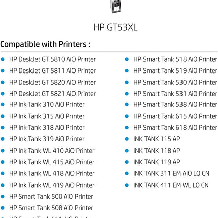 HP GT53 XL Ink (1VV21AE)