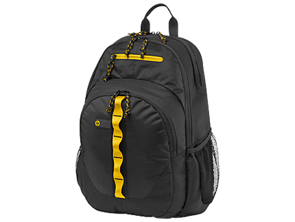 HP 39.6 cm (15.6") Sport Backpack (Black/Yellow)(F3W17AA)
