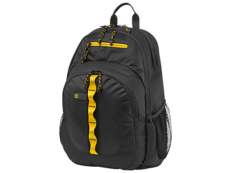 HP 39.6 cm (15.6") Sport Backpack (Black/Yellow)(F3W17AA)