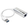Tripp-Lite USB 3.0 SuperSpeed to Gigabit Ethernet NIC Network Adapter, 10/100/1000, Plug and Play, Aluminum