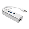 Tripp-Lite USB 3.0 SuperSpeed to Gigabit Ethernet NIC Network Adapter with 3 Port USB 3.0 Hub