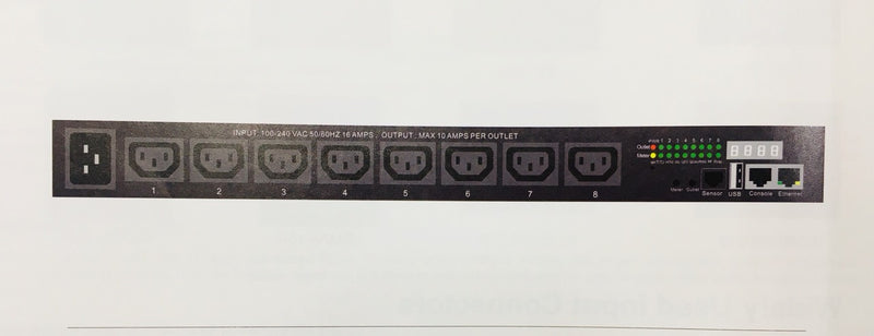 ZEUS Rack HORZANTAL  PDU  1  U   8 PORT    16  AM (SW-M-81ECC19)